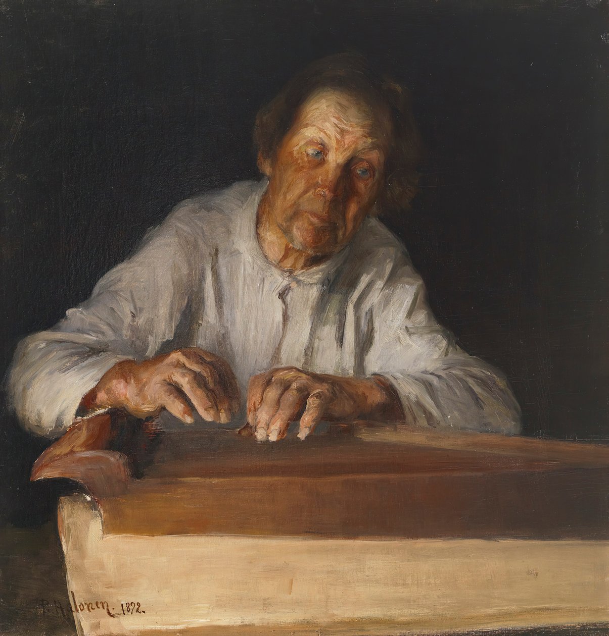 Kantelespelaren, 1892. av Pekka Halonen