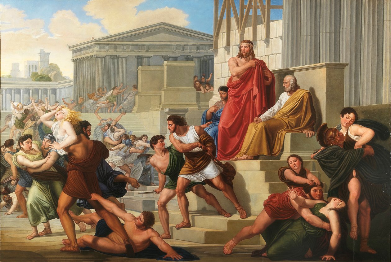 Sabinkvinnornas våldtäkt, 1823-1824. av Pelagio Palagi