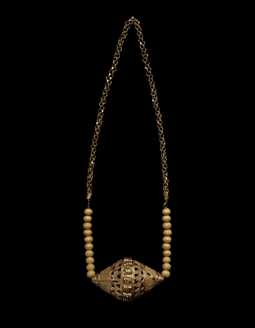 Halsband, c. 1900 (guld) av People Fulani