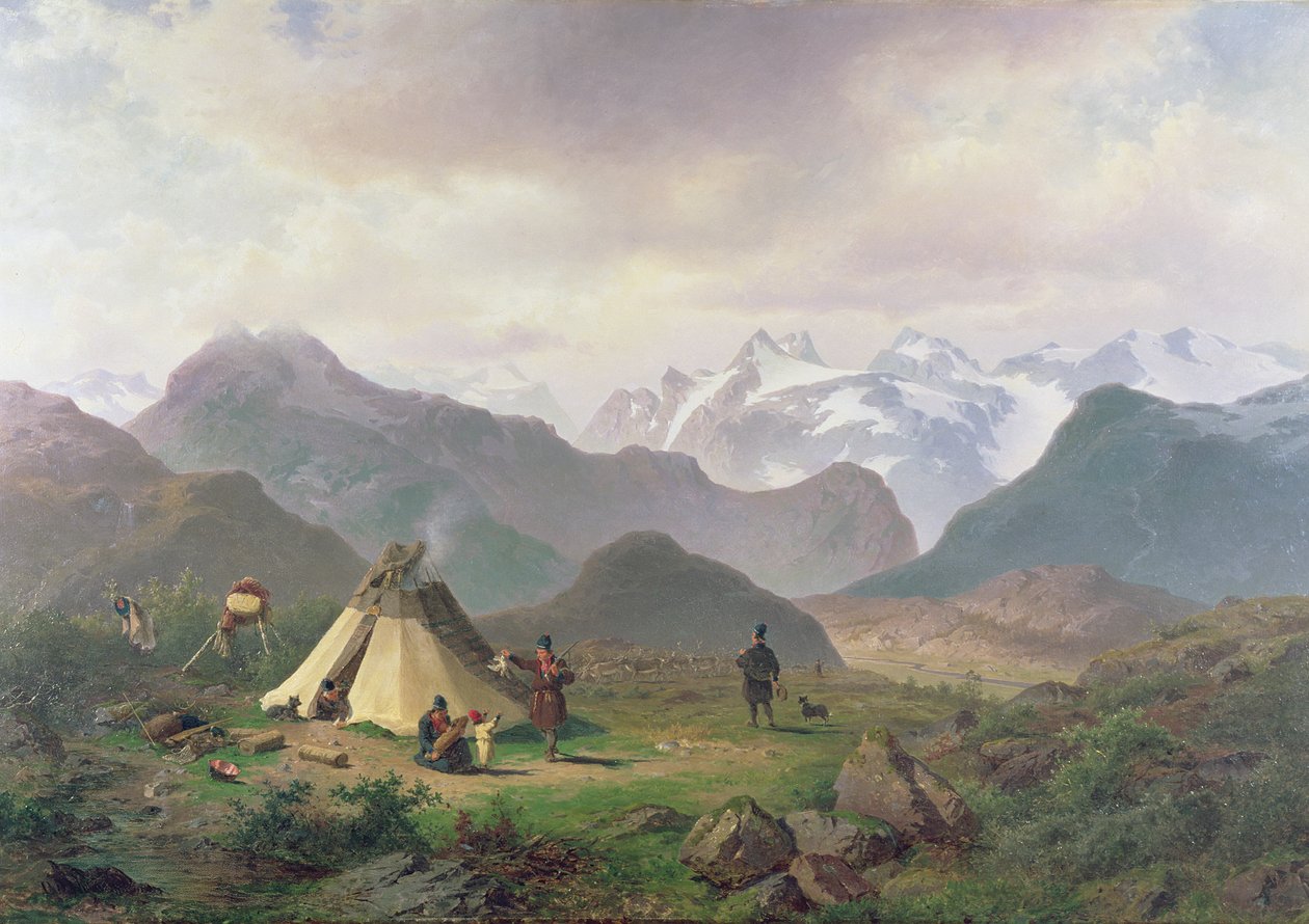 Motiv från Kvikkjokk, 1862 av Per Daniel Holm
