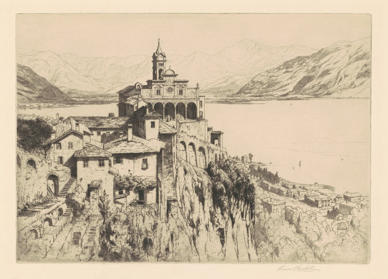 Santa Maria del Sasso, Locarno av Percival Gaskell