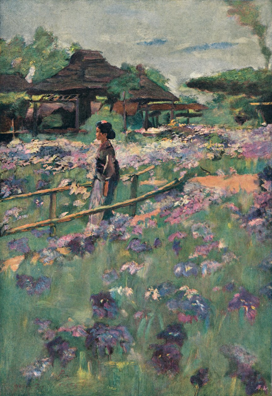 En målning på japanskt tema, 1898 av Percy Sturdee