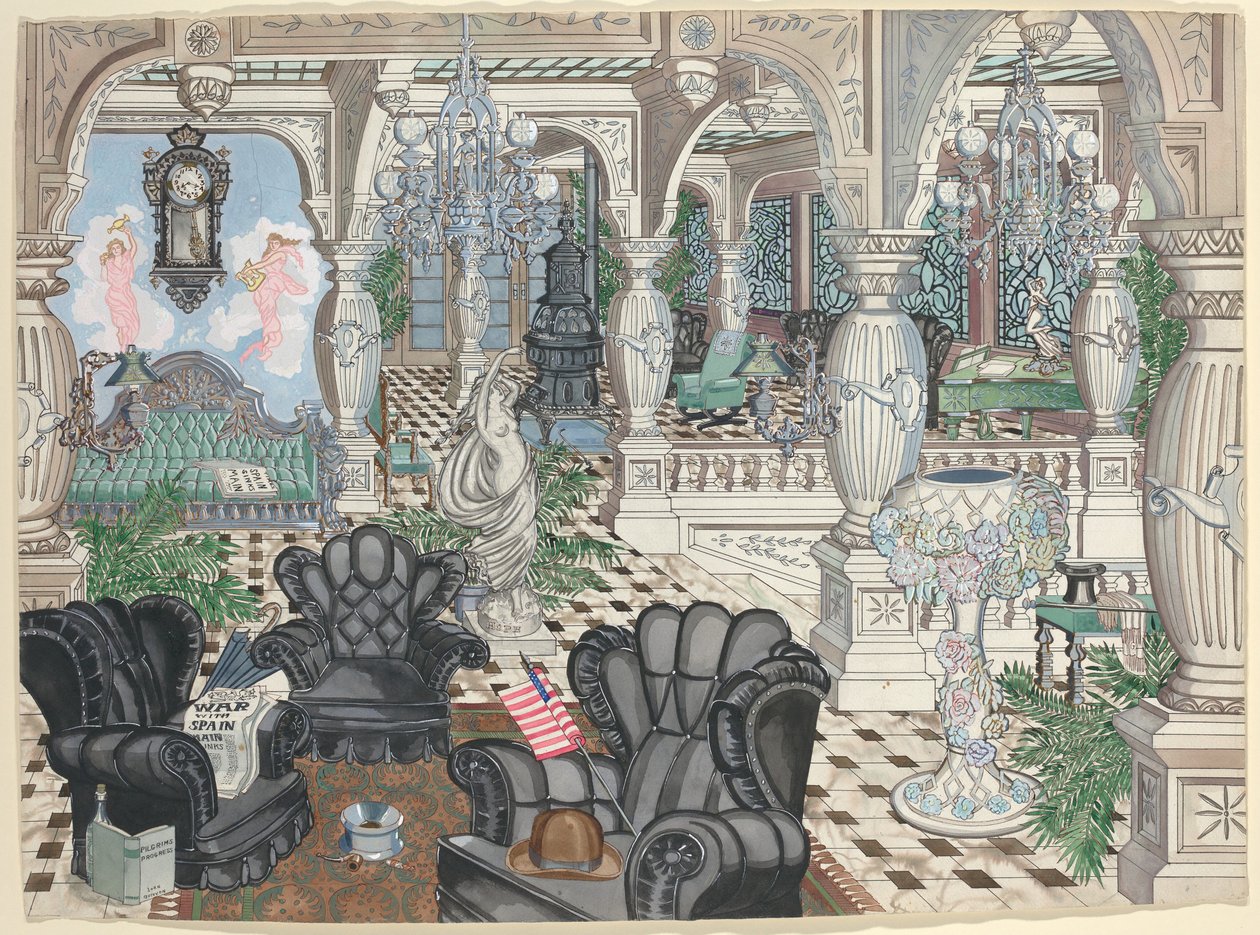 Foajéns herrklubb, 1880-1910 av Perkins Harnly