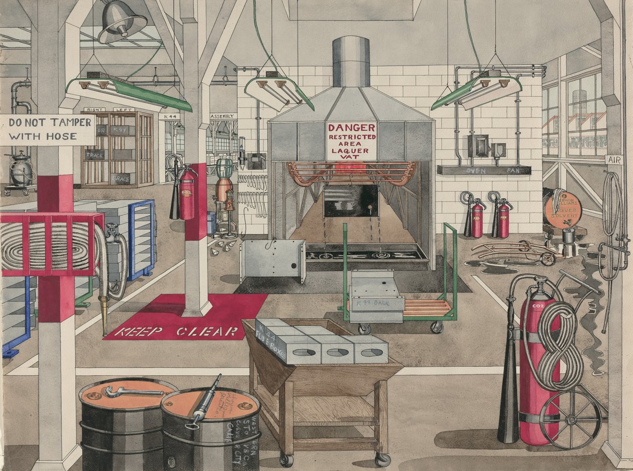 Japan Lacquer Dipping Vat, 1946. av Perkins Harnly