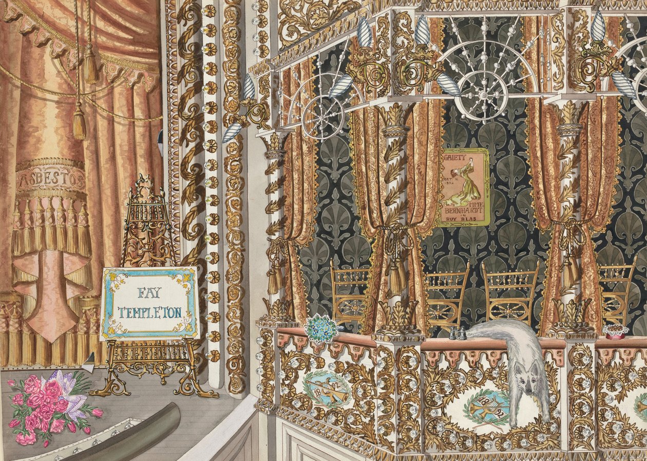 Teaterbox, 1892, ca. 1947. av Perkins Harnly