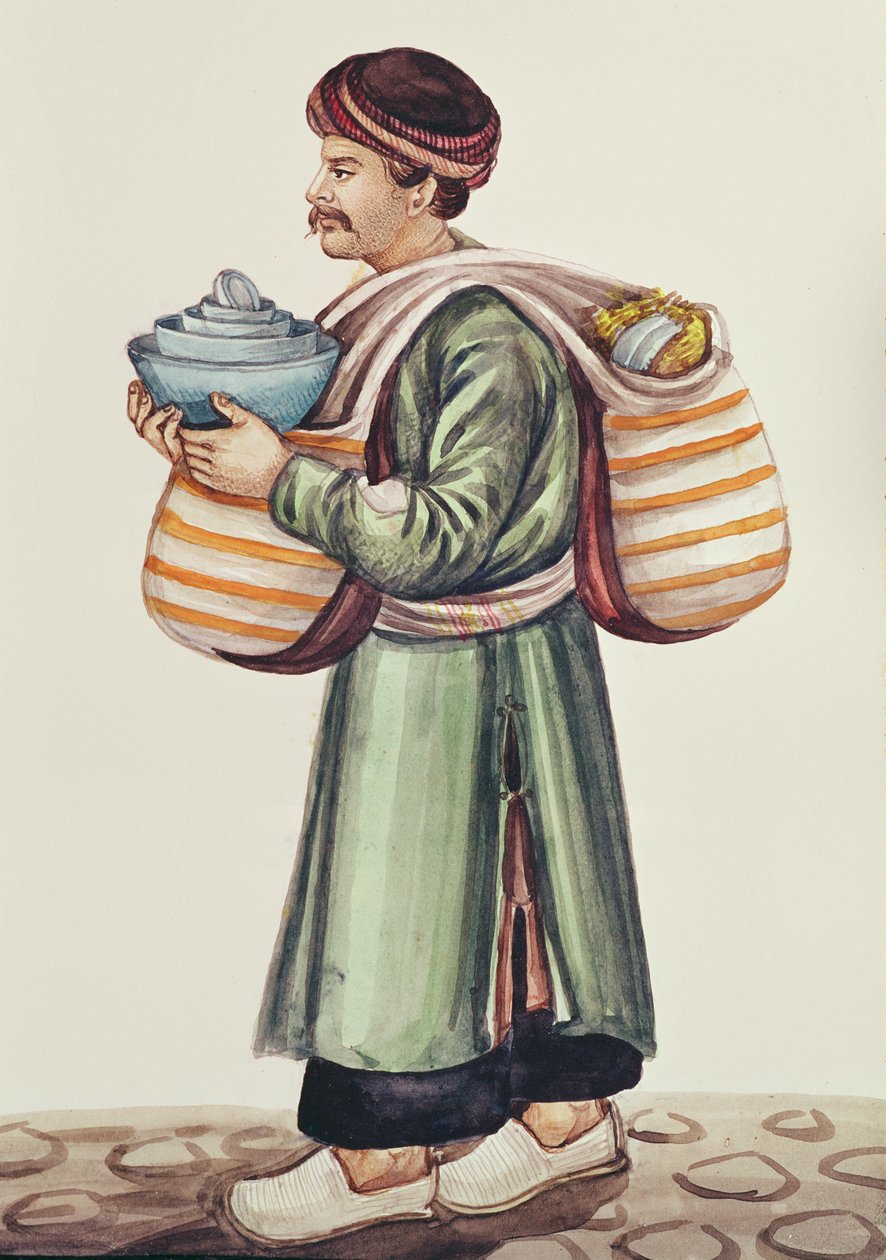 Keramikhandlaren (wc på papper) av Persian School