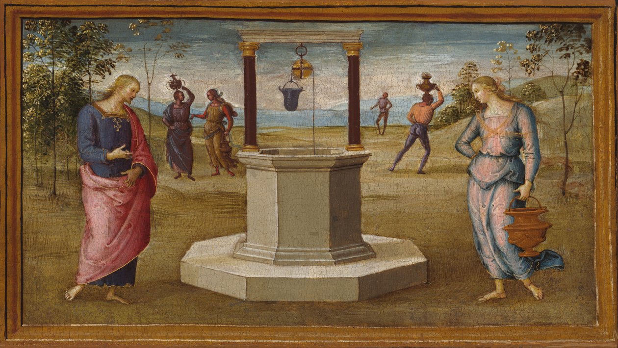 Kristus och Samariens kvinna, 150005. av Perugino