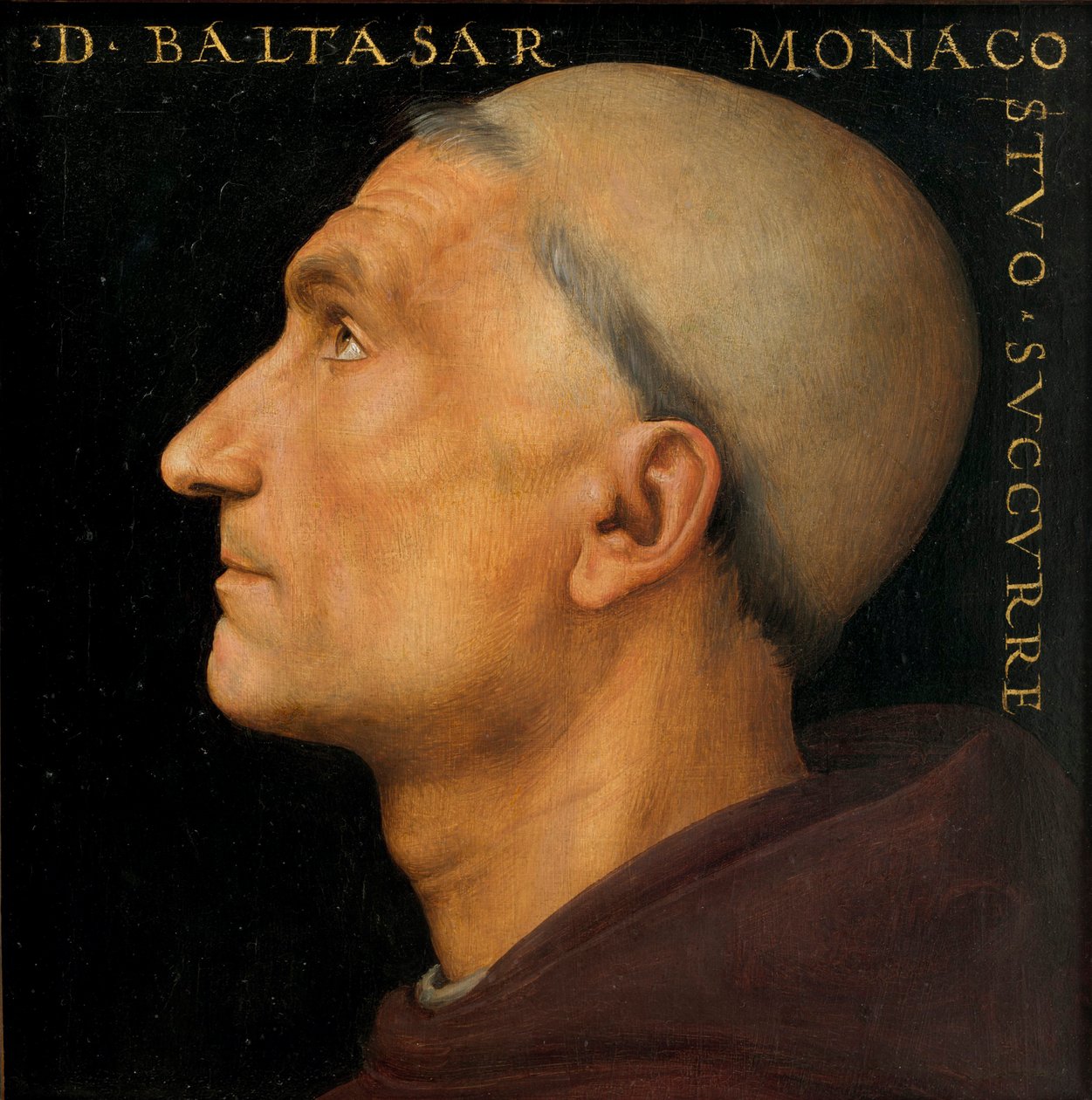 Porträtt av munken Baldassarre. av Perugino
