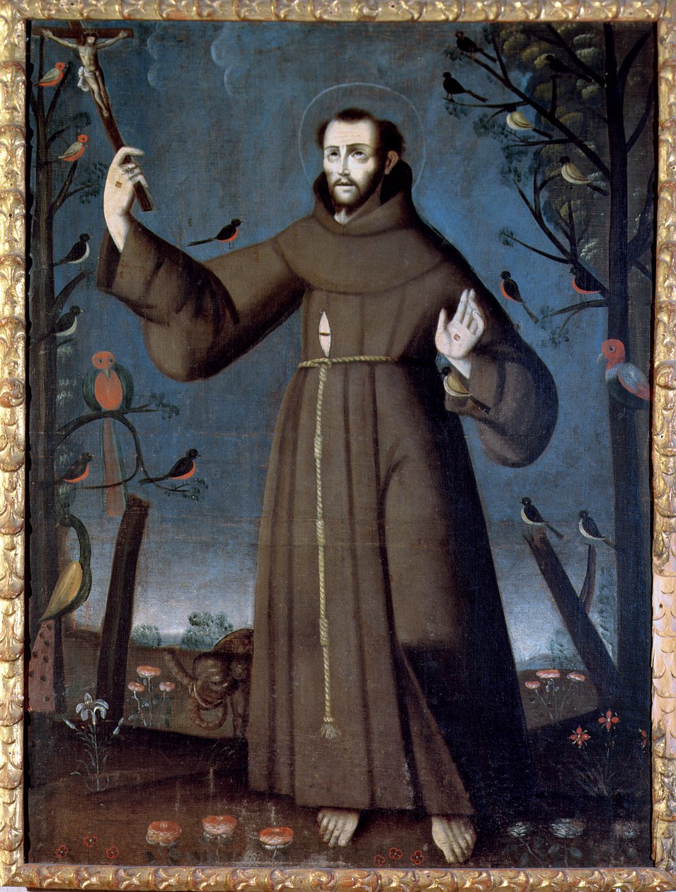 St Francis av Assisi av Peruvian School