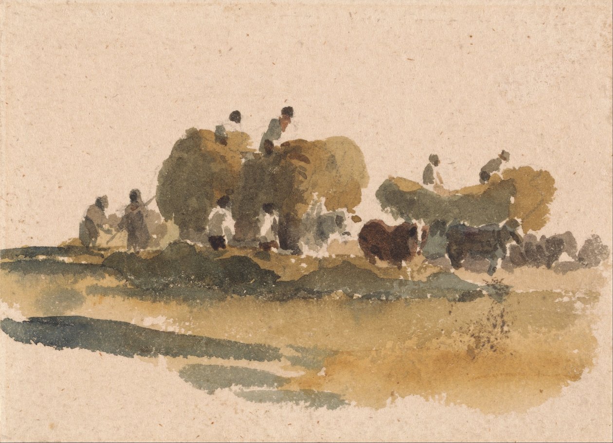 Hay Wagons av Peter de Wint
