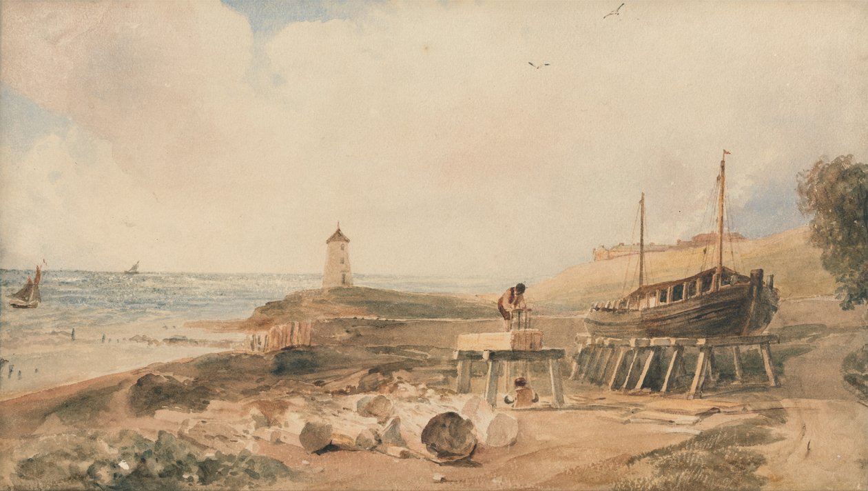 Shipbuilding on the Yorkshire Coast av Peter de Wint