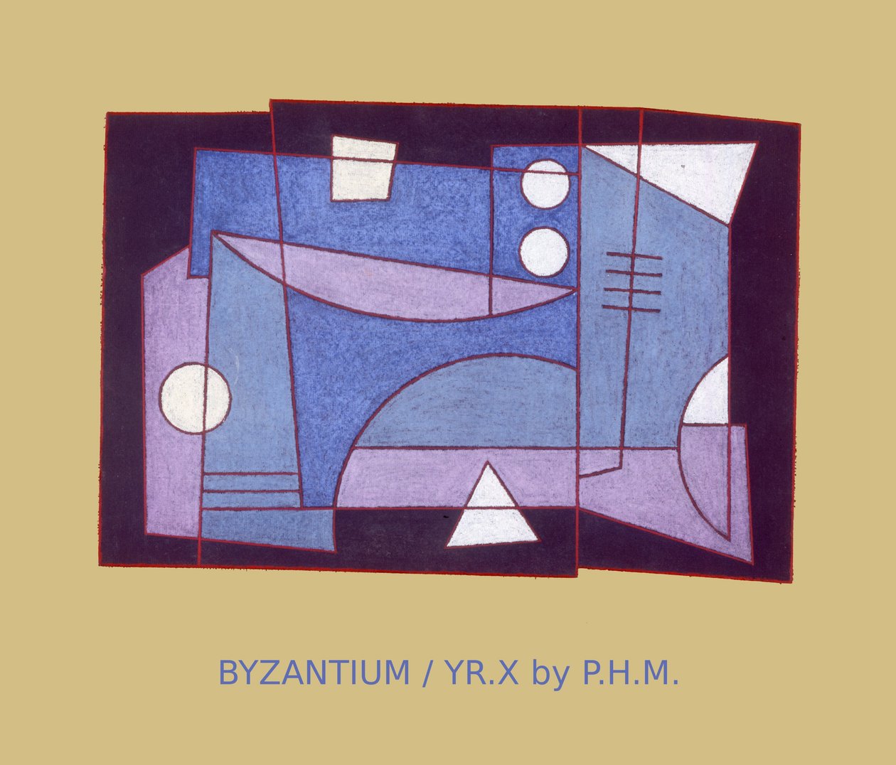 BYSANTIUM. ÅR X, (pastell på papper) av Peter McClure