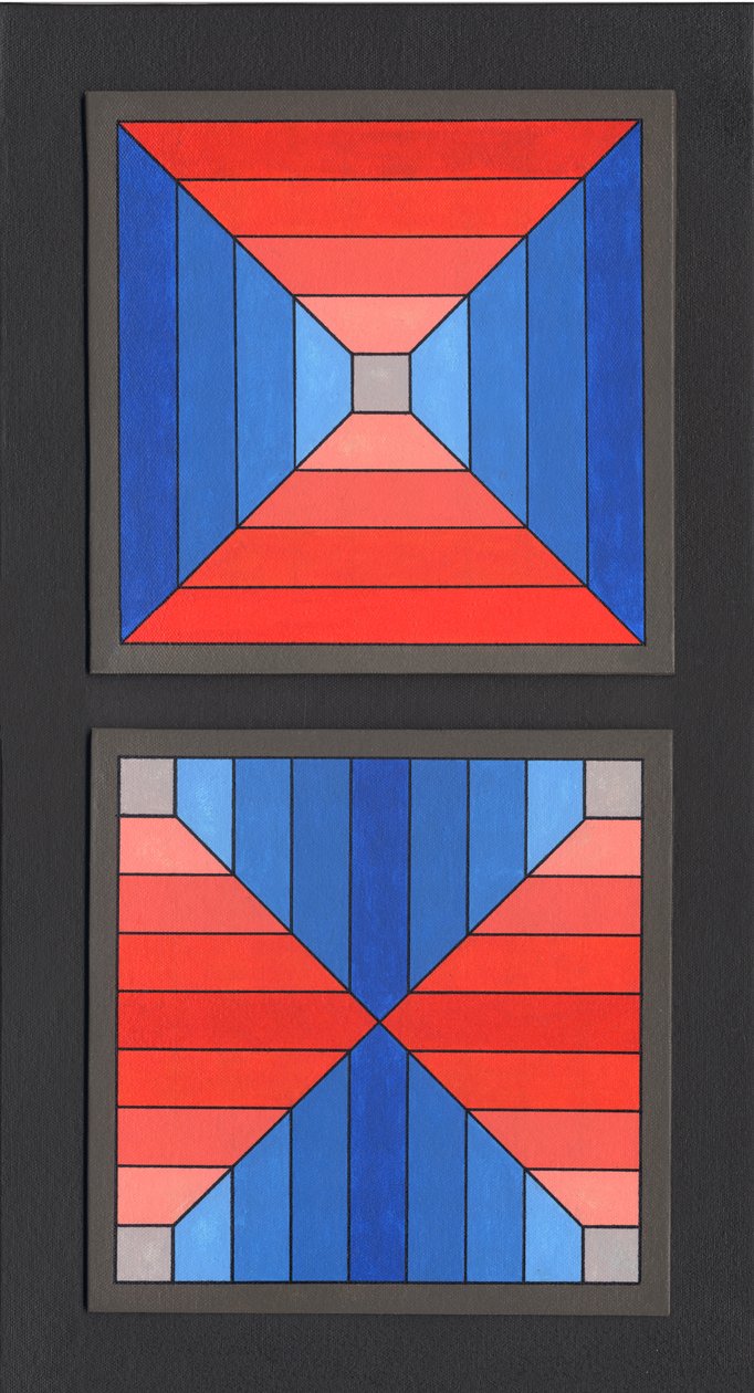 Inside Out, 2009 (akryl på duk) av Peter McClure