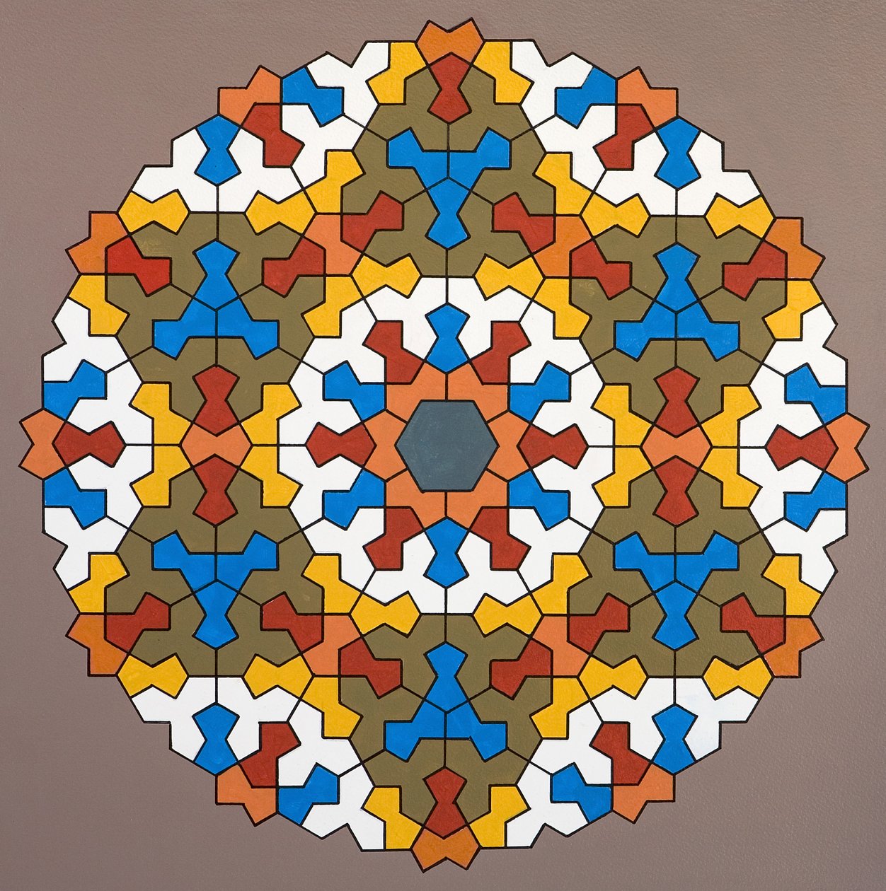 Modular Matrix, 2006 (akryl på papper) av Peter McClure