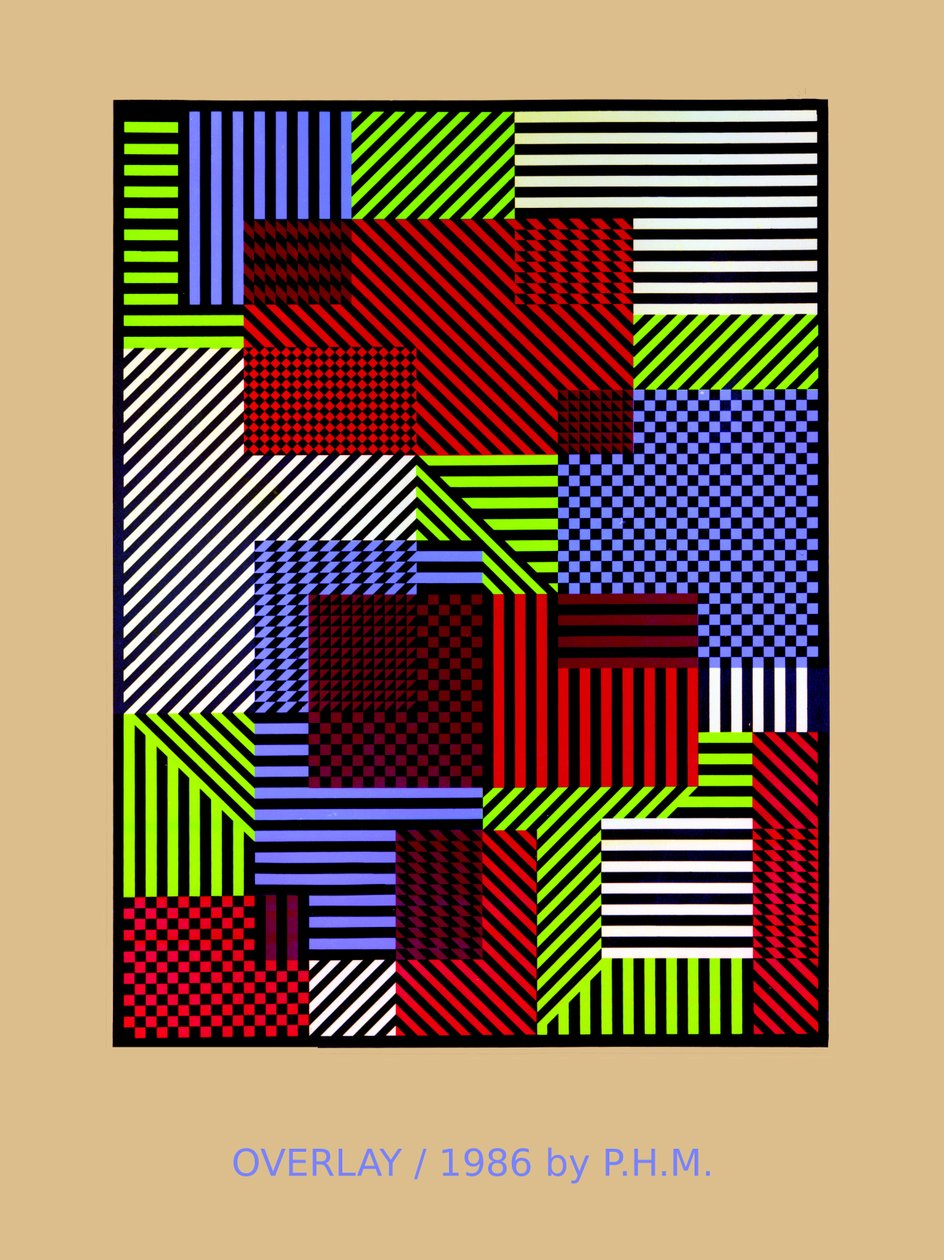 OVERLAY.86, (skärmutskrift) av Peter McClure
