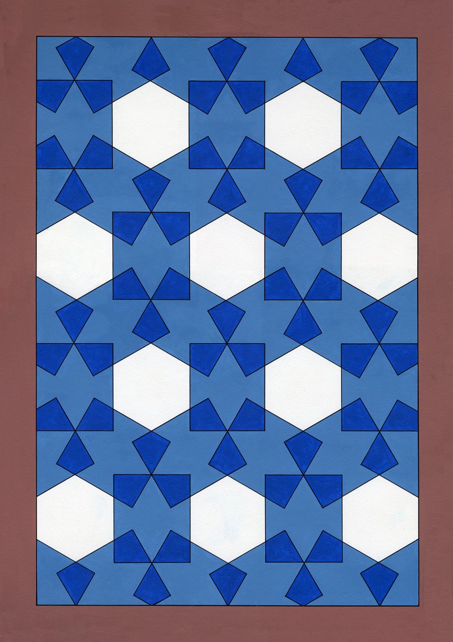 Overlaying Rectangles, 2011 (akryl på tavla) av Peter McClure