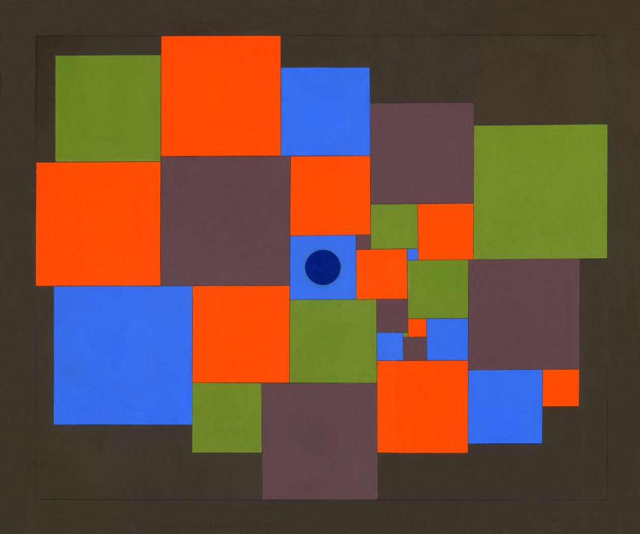 Squares, 2011 (akryl på tavla) av Peter McClure