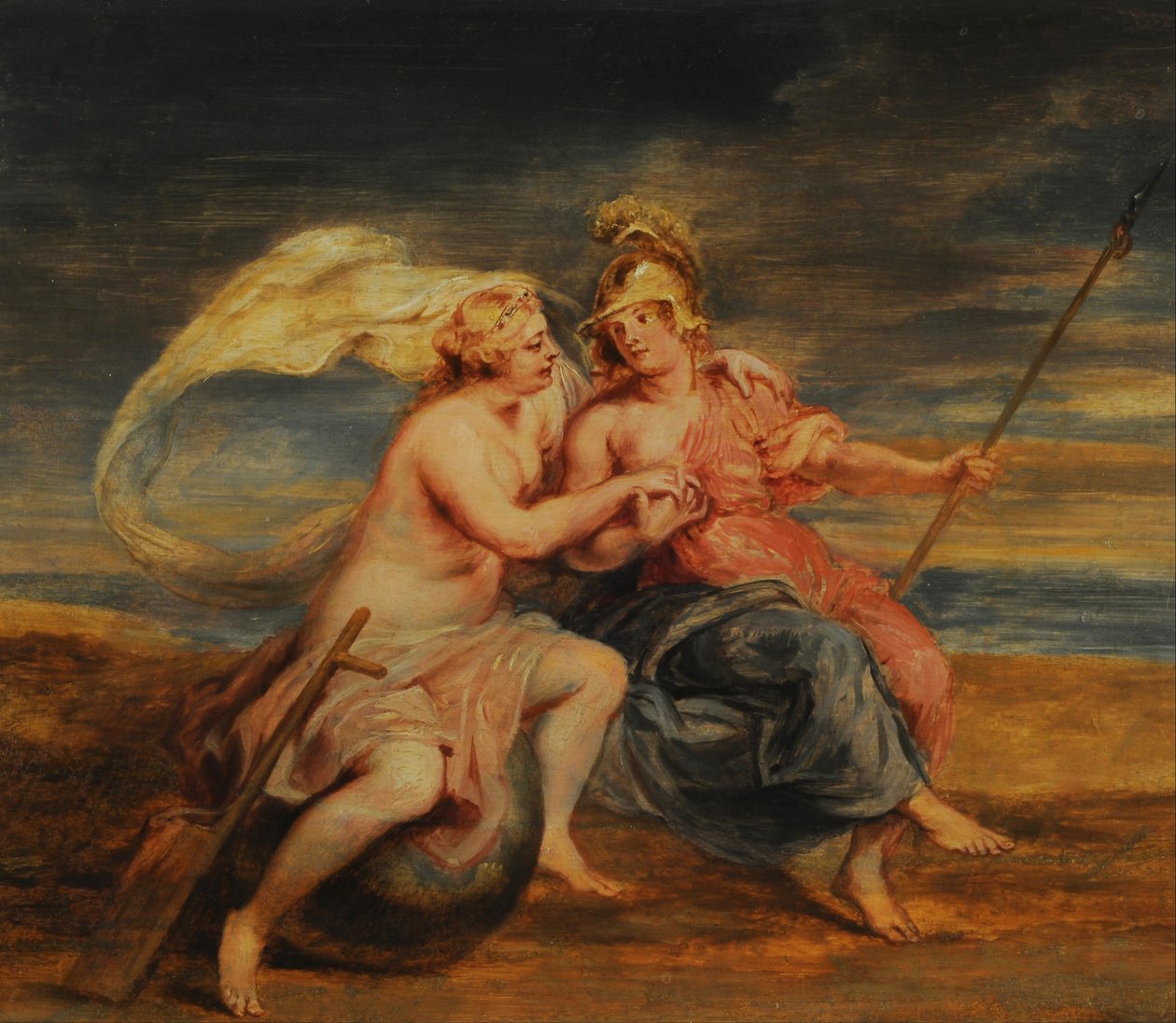 Alegoría de la Fortuna y la Virtud av Peter Paul Rubens