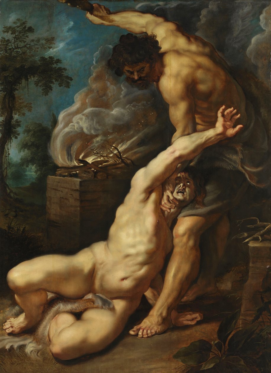 Cain slaying Abel  av Peter Paul Rubens
