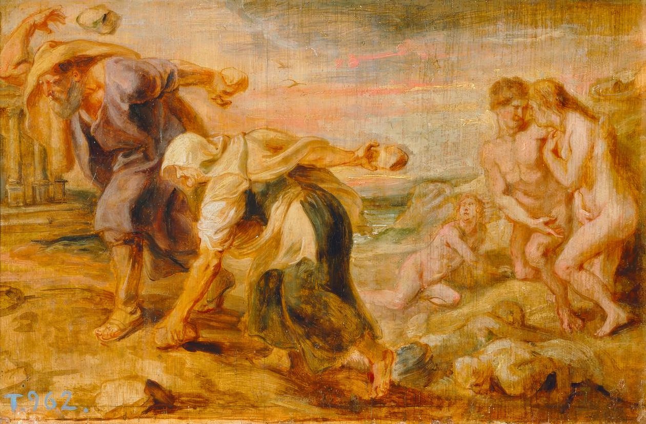 Deucalion och Pyrrha av Peter Paul Rubens