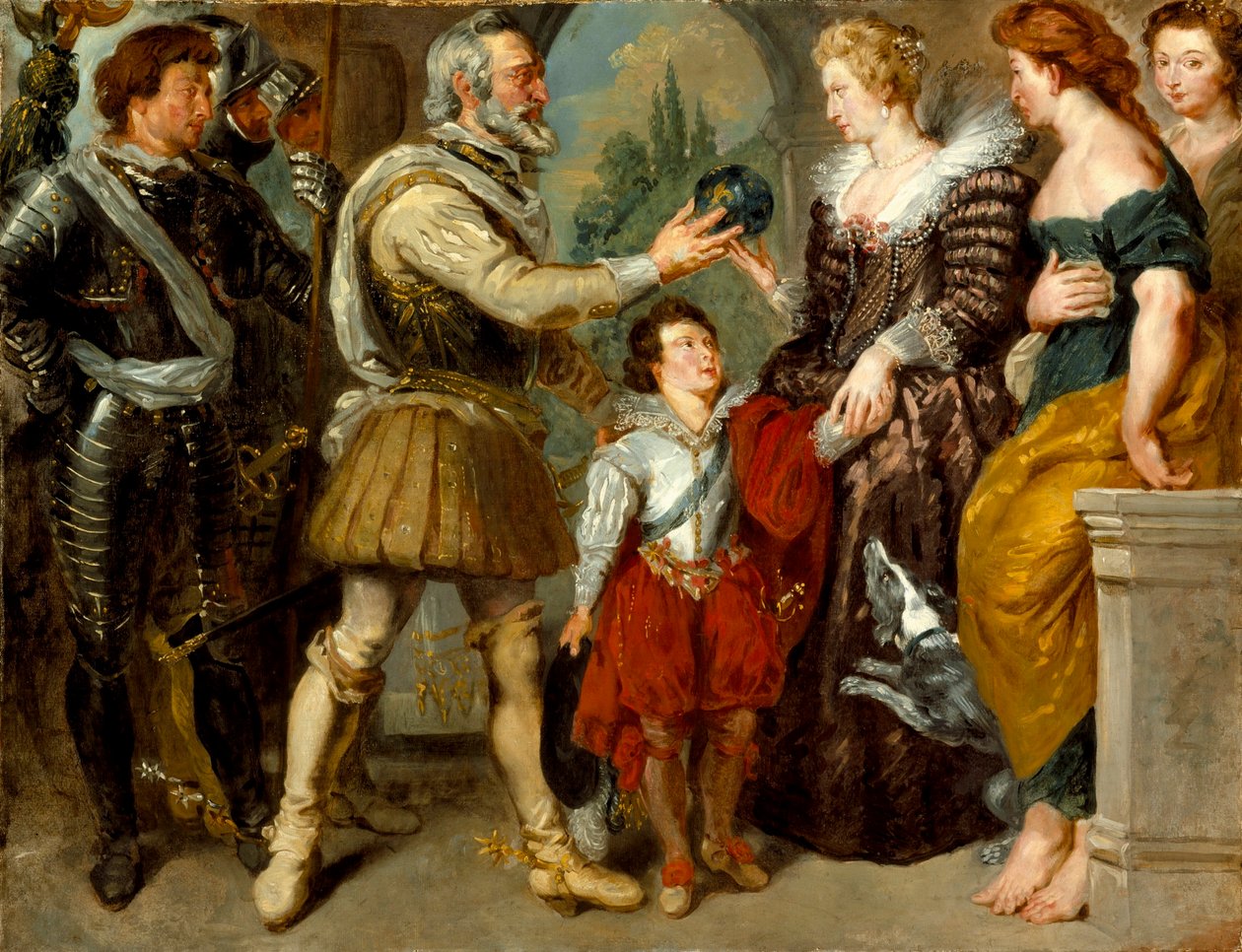 Henri IV Conferring the Regency upon Marie de Medici   av Peter Paul Rubens
