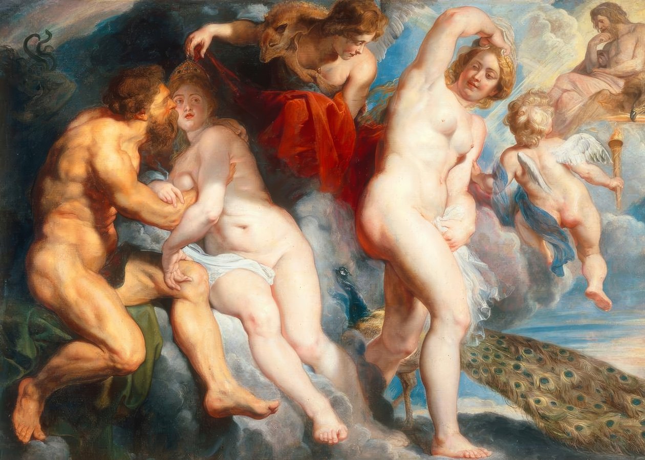 Ixion, lurad av Juno av Peter Paul Rubens