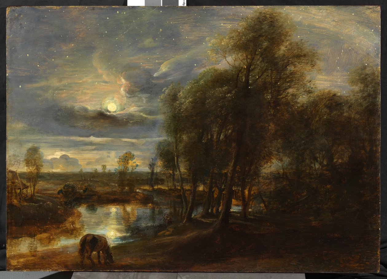 Landskap vid månsken, ca 1635-40 av Peter Paul Rubens