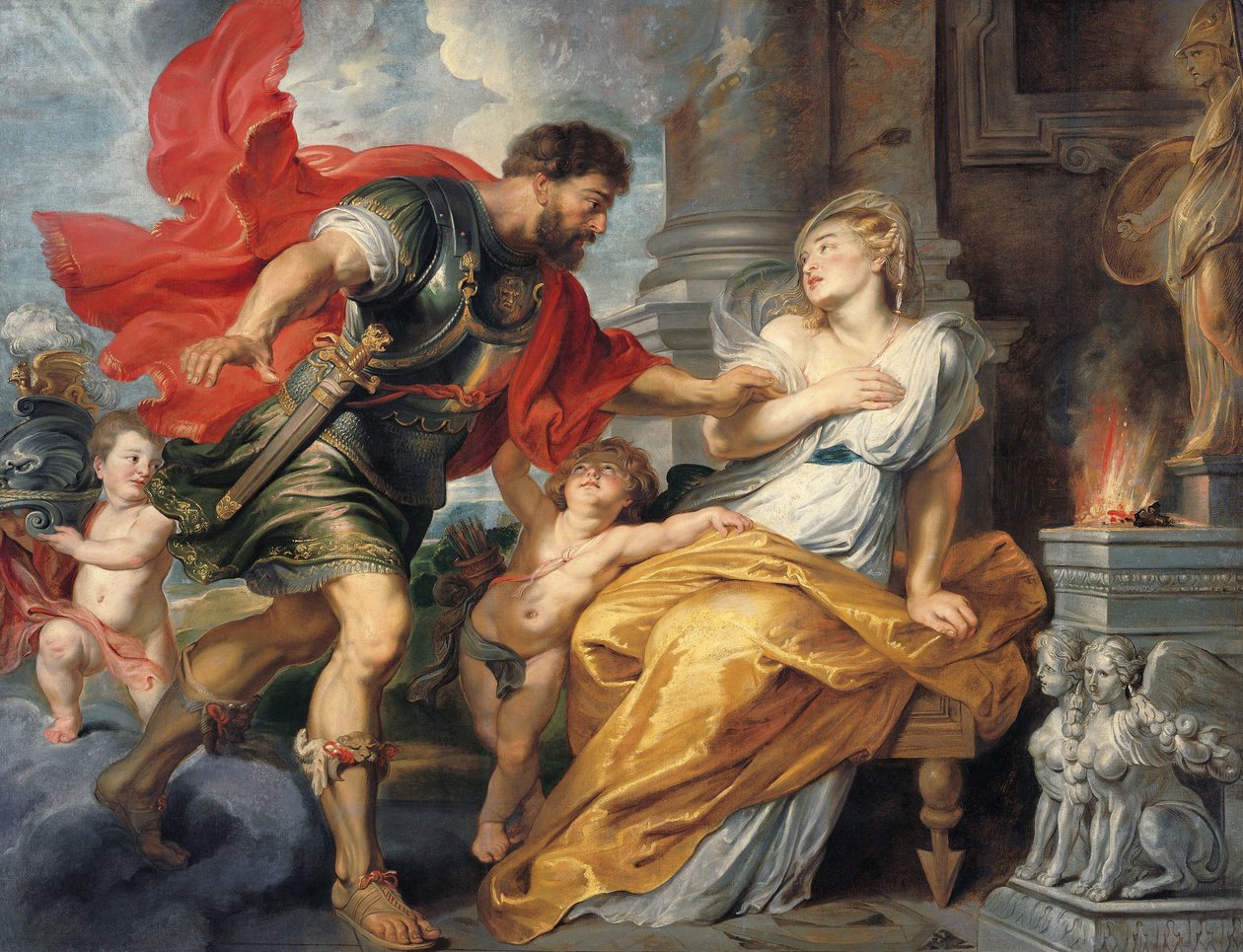 Mars och Rea Silvia av Peter Paul Rubens