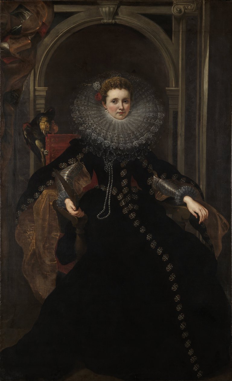 Presumed portrait of the Marchesa Veronica av Peter Paul Rubens