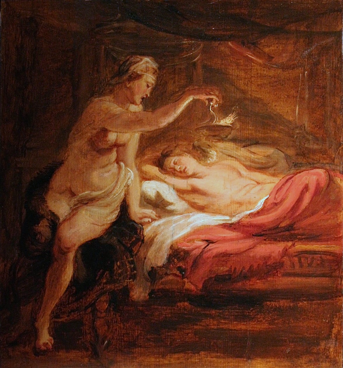 Psyke och den sovande kärleken av Peter Paul Rubens