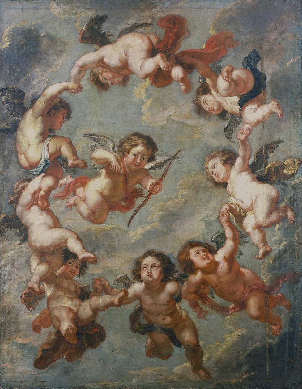 Putti- a ceiling decoration av Peter Paul Rubens
