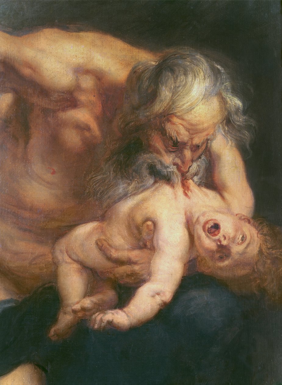 Saturnus slukar sin son, 1636 (detalj av 36857) av Peter Paul Rubens