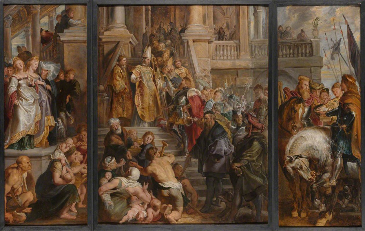 St. Bavo cathedral in Ghent av Peter Paul Rubens