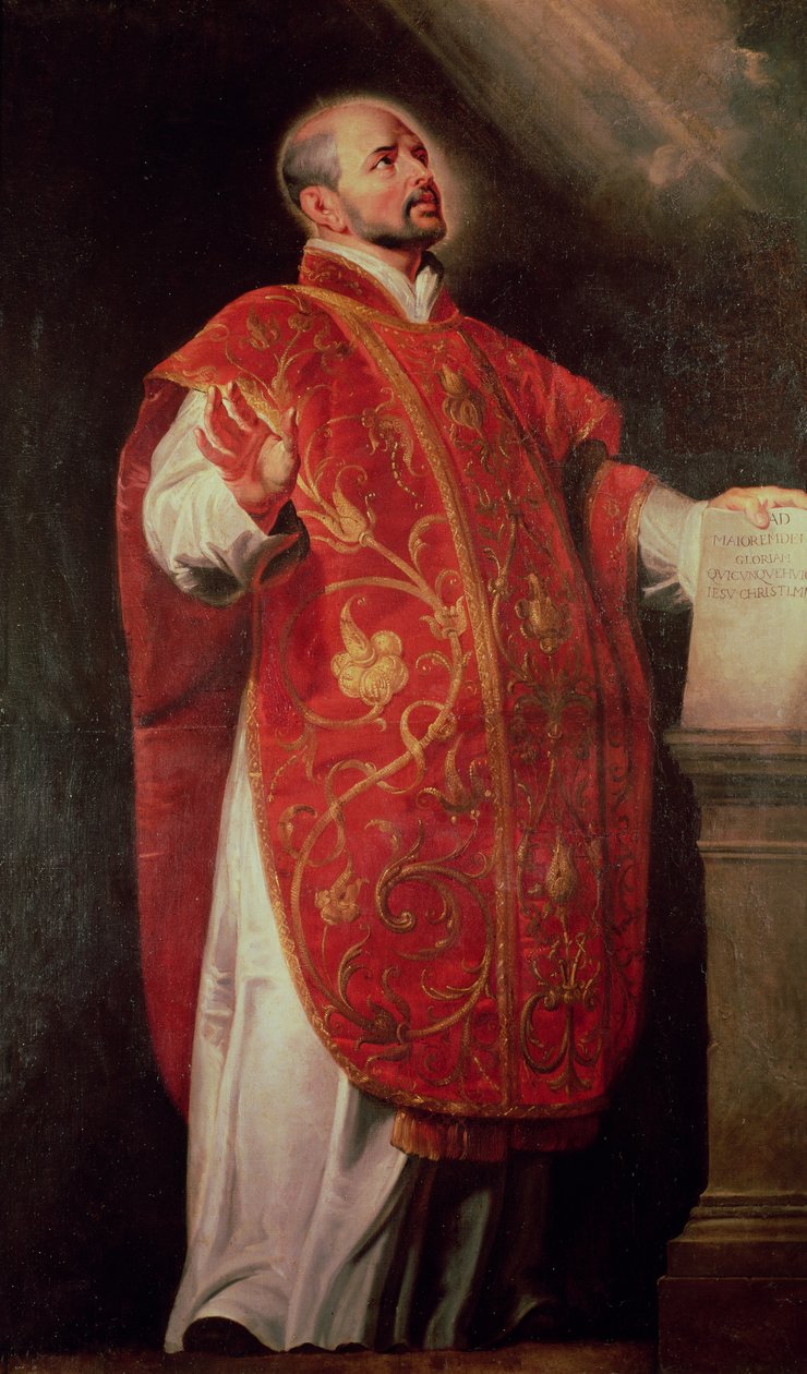 St. Ignatius av Loyola (1491-1556) Jesuiternas grundare av Peter Paul Rubens