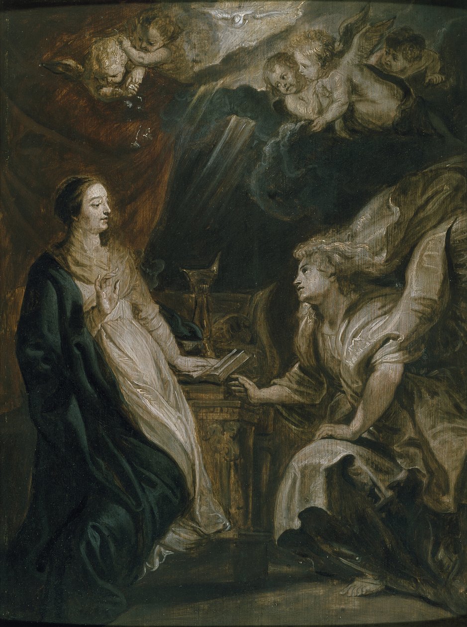 Bebådelsen, 1600-talet av Peter Paul Rubens