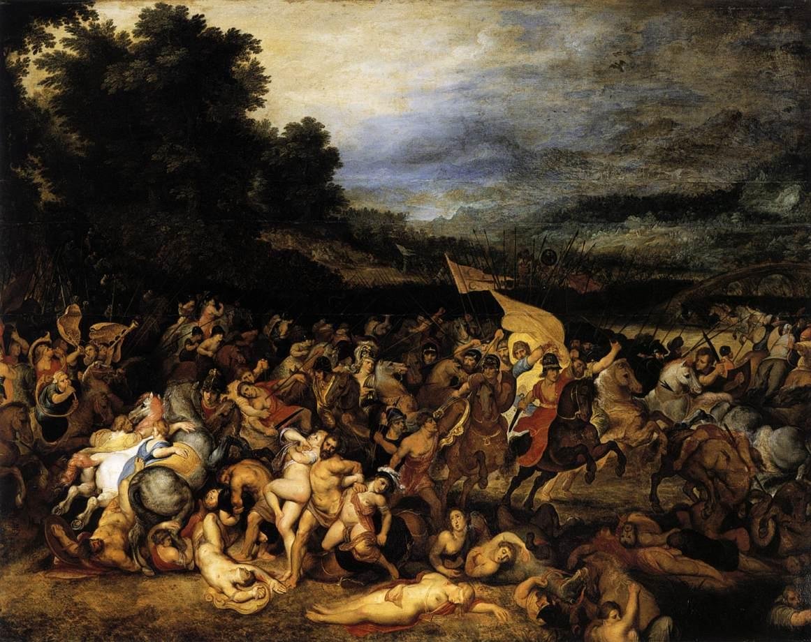 The Battle of the Amazons av Peter Paul Rubens