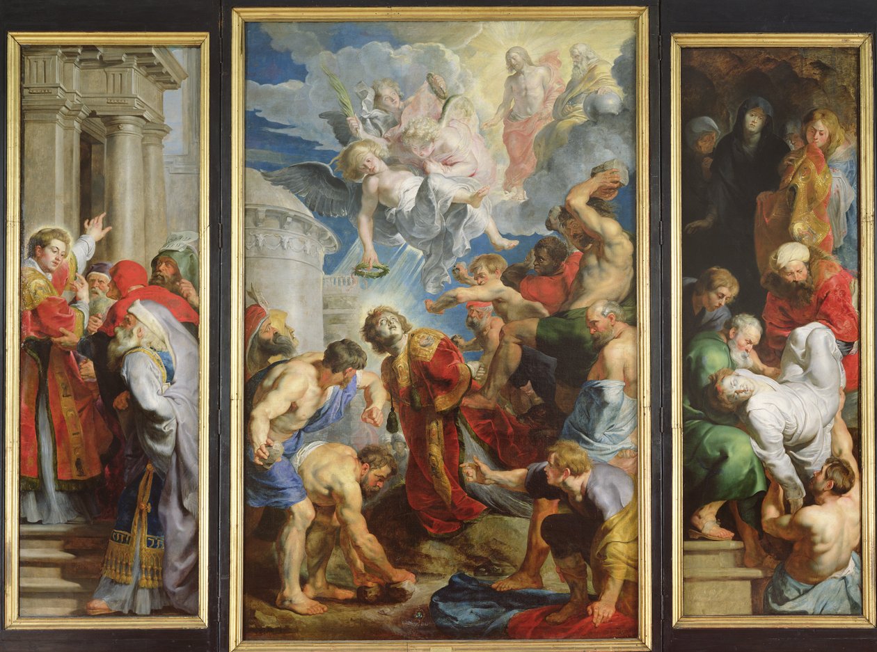 St. Stefans martyrskap, ca 1617 av Peter Paul Rubens