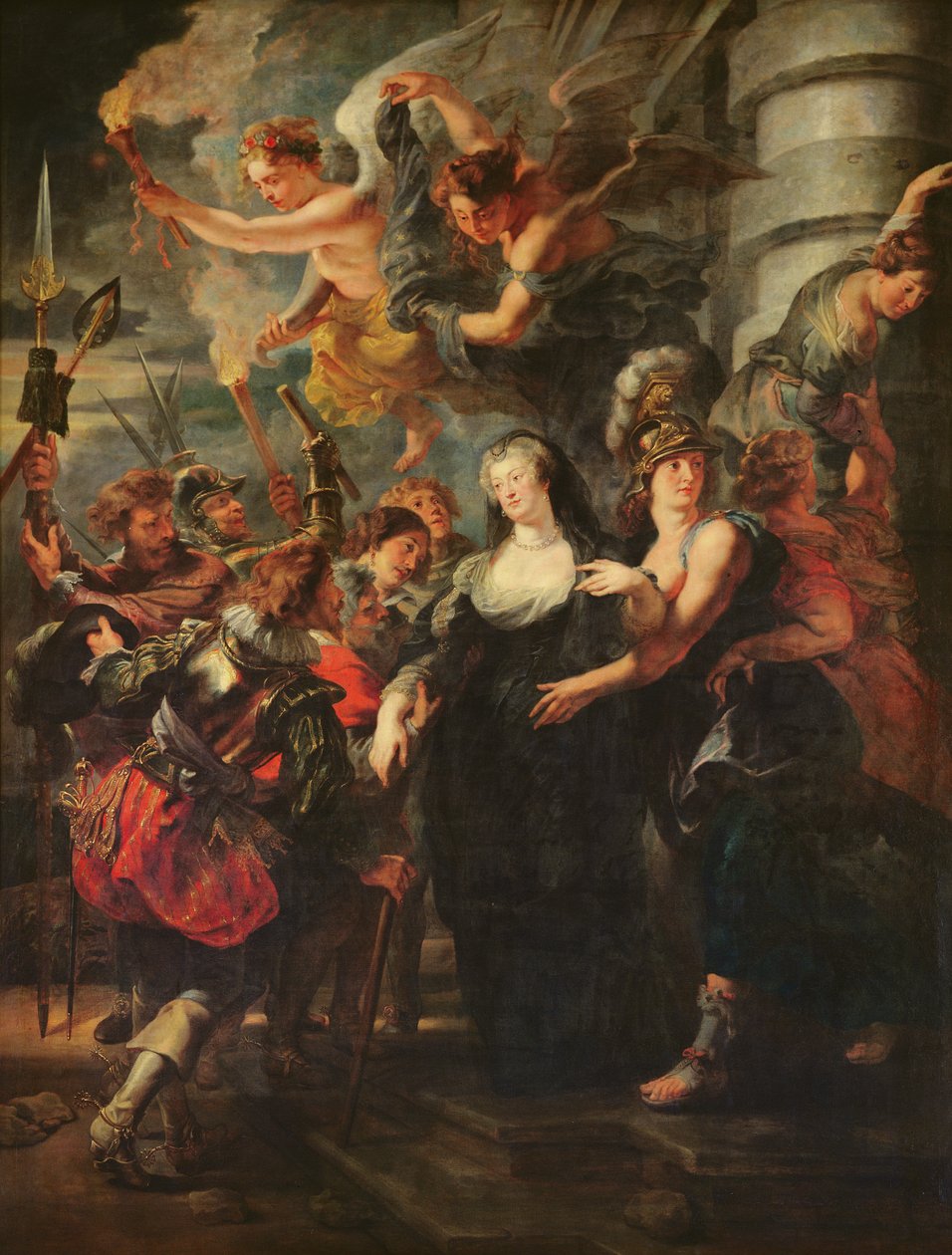 Medici-cykeln: Marie de Medici (1573-1642) flyr från Blois, 21-22 februari 1619, 1621-25 av Peter Paul Rubens