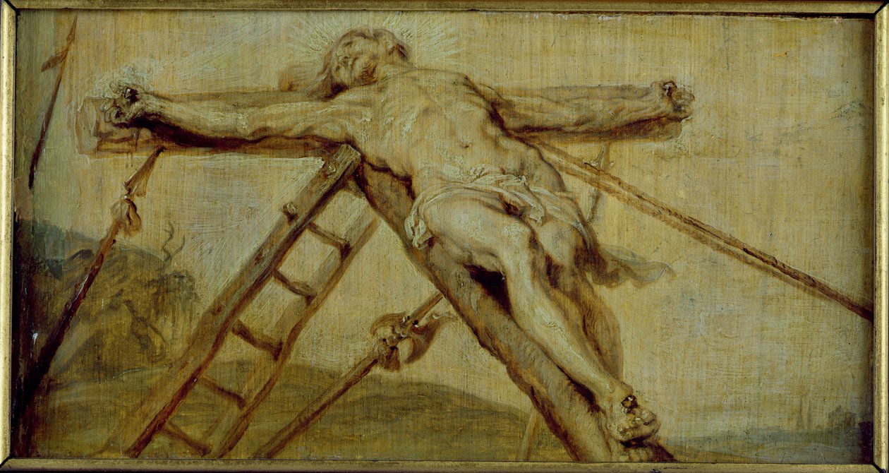 The Raising of the Cross (panel) av Peter Paul Rubens