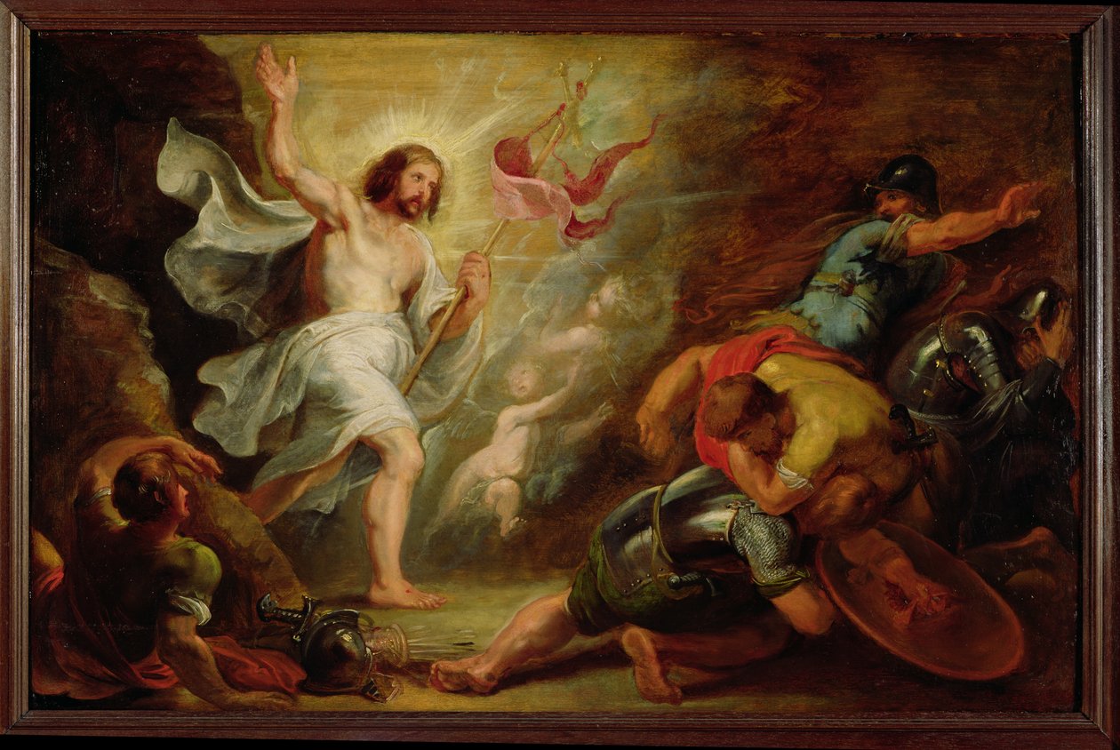 Kristi uppståndelse, c.1617-19 av Peter Paul Rubens