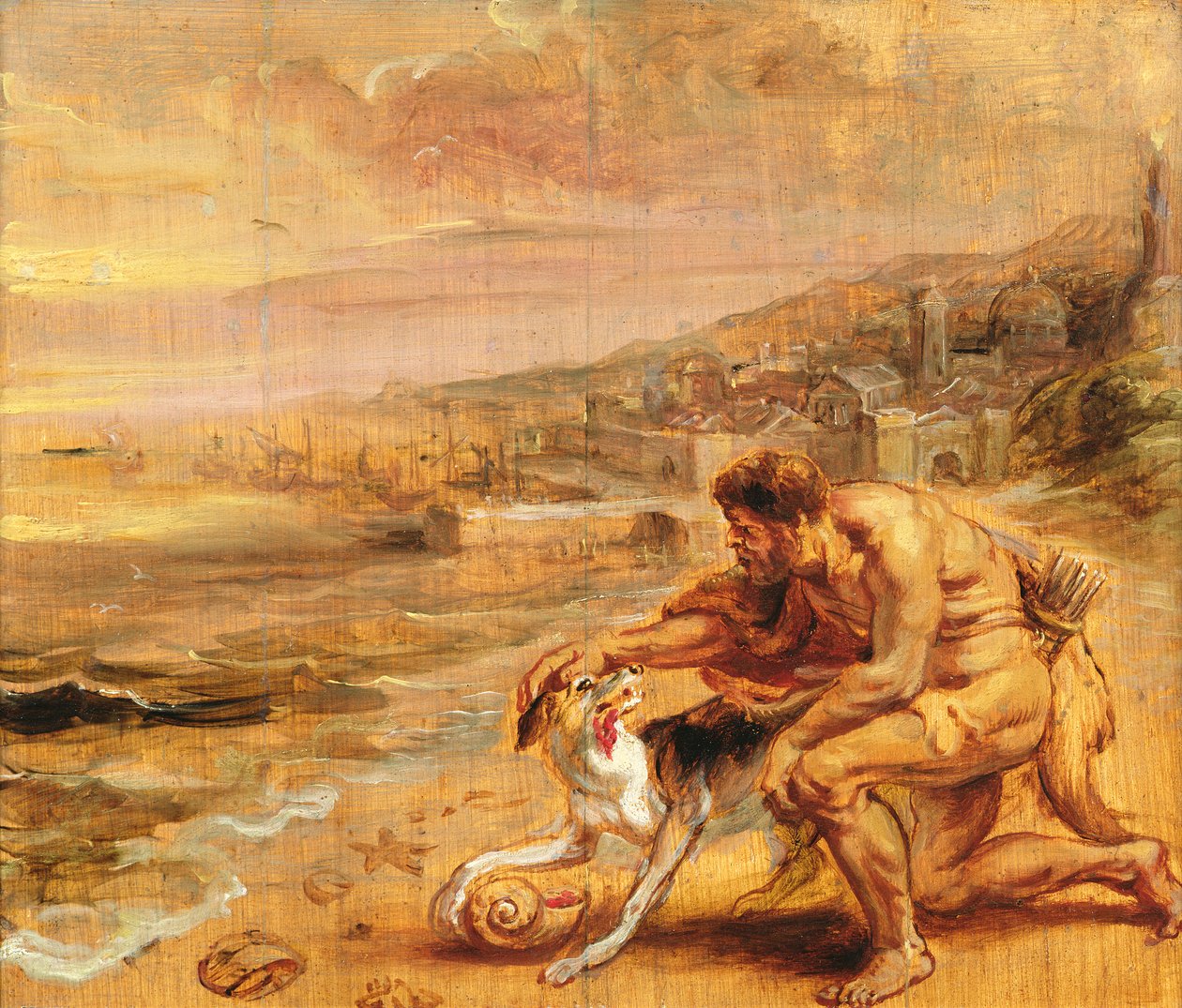 Upptäckten av purpur, ca 1636 (olja på trä) av Peter Paul Rubens