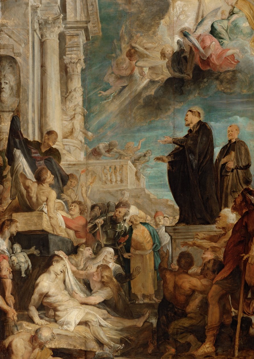 The miracles of St. Francis Xavier, Modello av Peter Paul Rubens