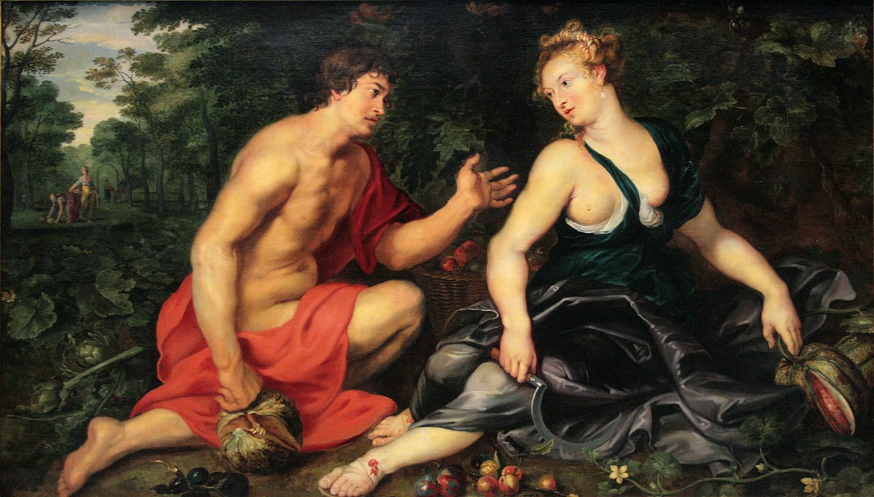 Vertumnus and Pomona av Peter Paul Rubens
