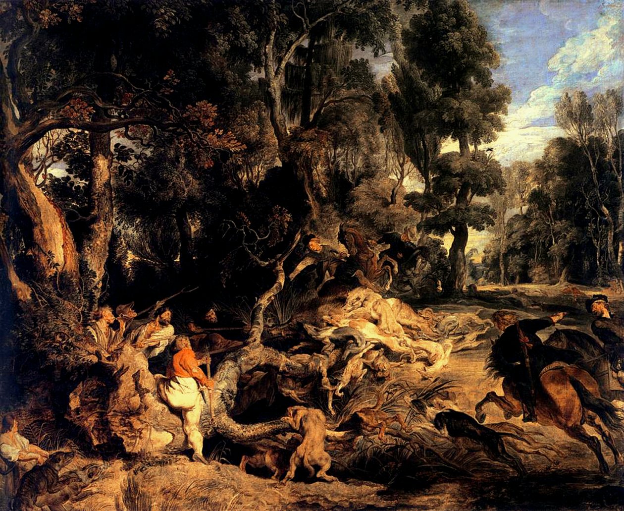 Wild-Boar Hunt av Peter Paul Rubens