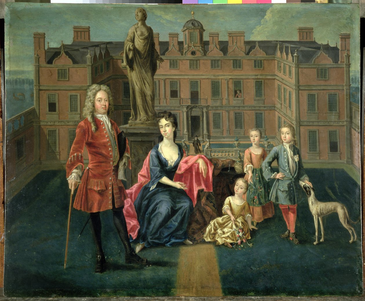Familjen North i Glemham, 1715-16 (olja på koppar) av Peter Vanderbank