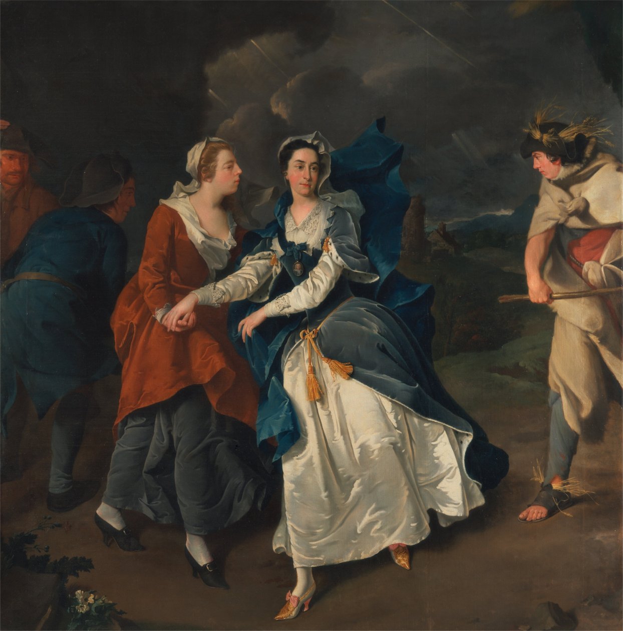 Mrs. Cibber as Cordelia  av Peter van Bleeck