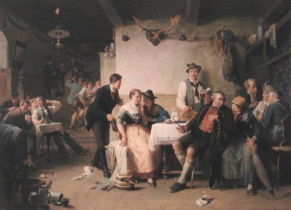 Invitation to Dance (olja på duk) av Peter Baumgartner