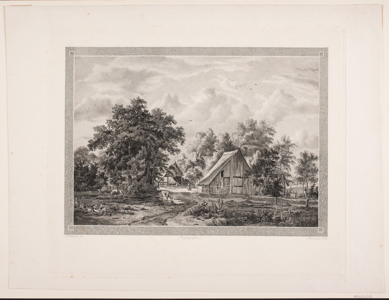 En bondgård av Peter Christian Schøler