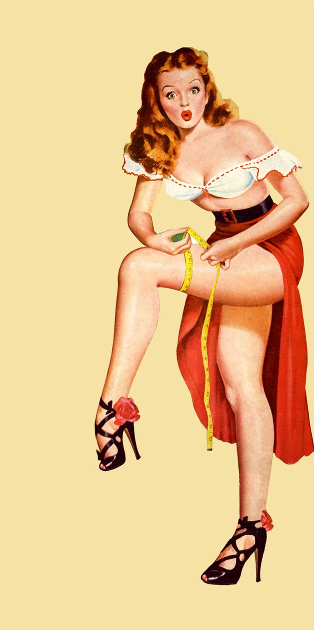 Pin-up, omslag till tidningen "Wink av Peter Driben