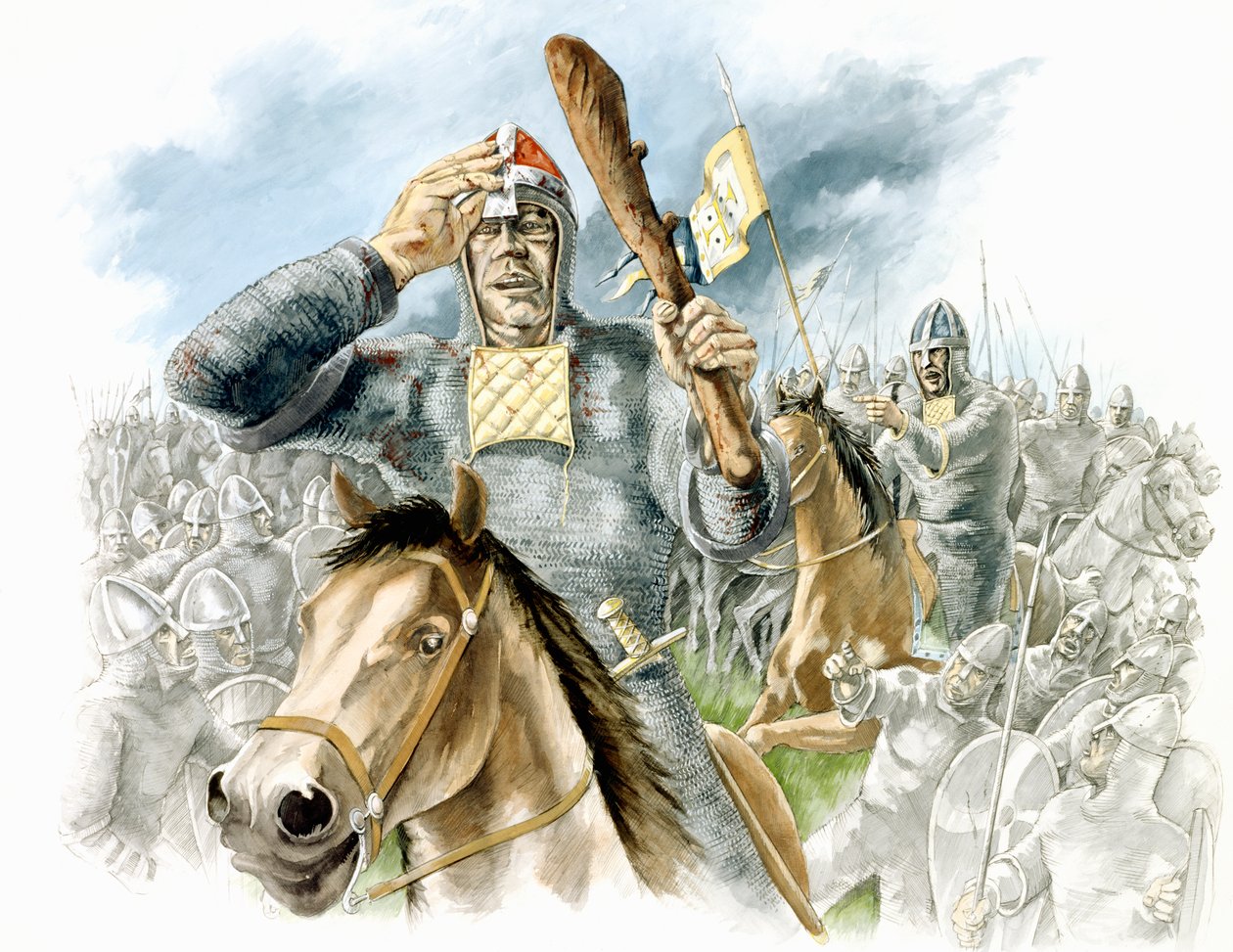 Slaget vid Hastings, 1066, c1990-2010 av Peter Dunn